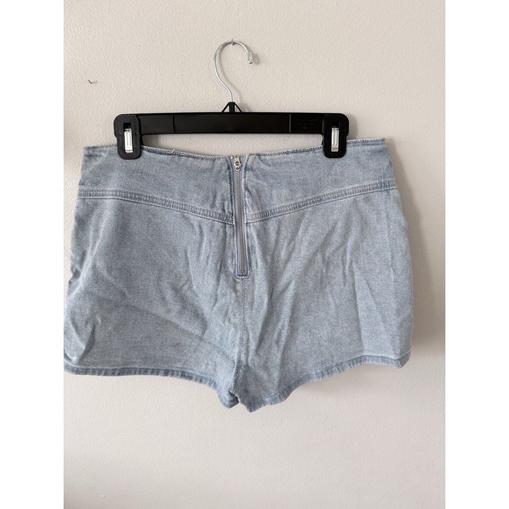 Women's Madden NYC MINI Skirt Shorts, Skort Denim Hoop Belt Size S Y2K - Picture 5 of 7
